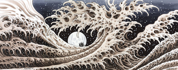 Great Wave Giclée Print by Mike Rubendall